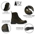 thumbnail image 2 of Fly London Womens Green RAGI539 Casual Rug Leather Lace-up Ankle Boots, 2 of 5