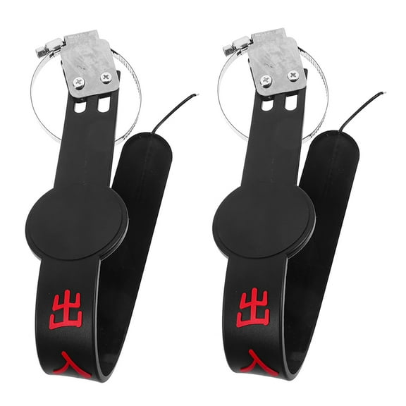 HEMOTON Car Static Grounding Strap with Metal and Silicone Material for Safe Driving Experience Black 2pcs