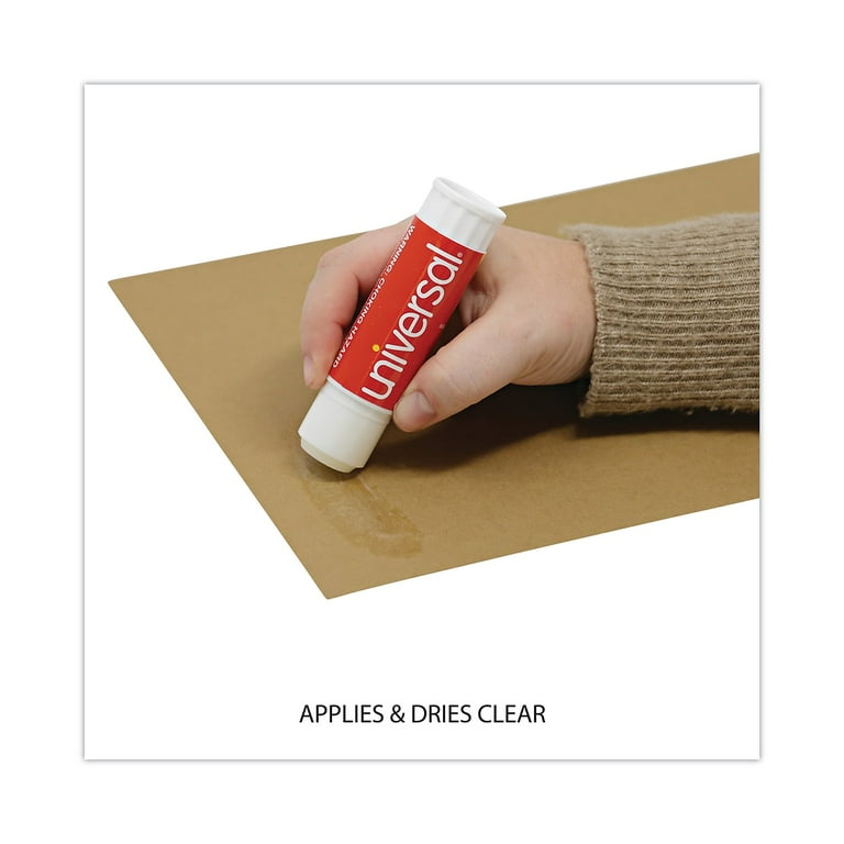 Glue Stick, 1.3 oz, Applies and Dries Clear, 12/Pack Glue Stick, 1.3 oz, Applies and Dries Clear, 12/Pack