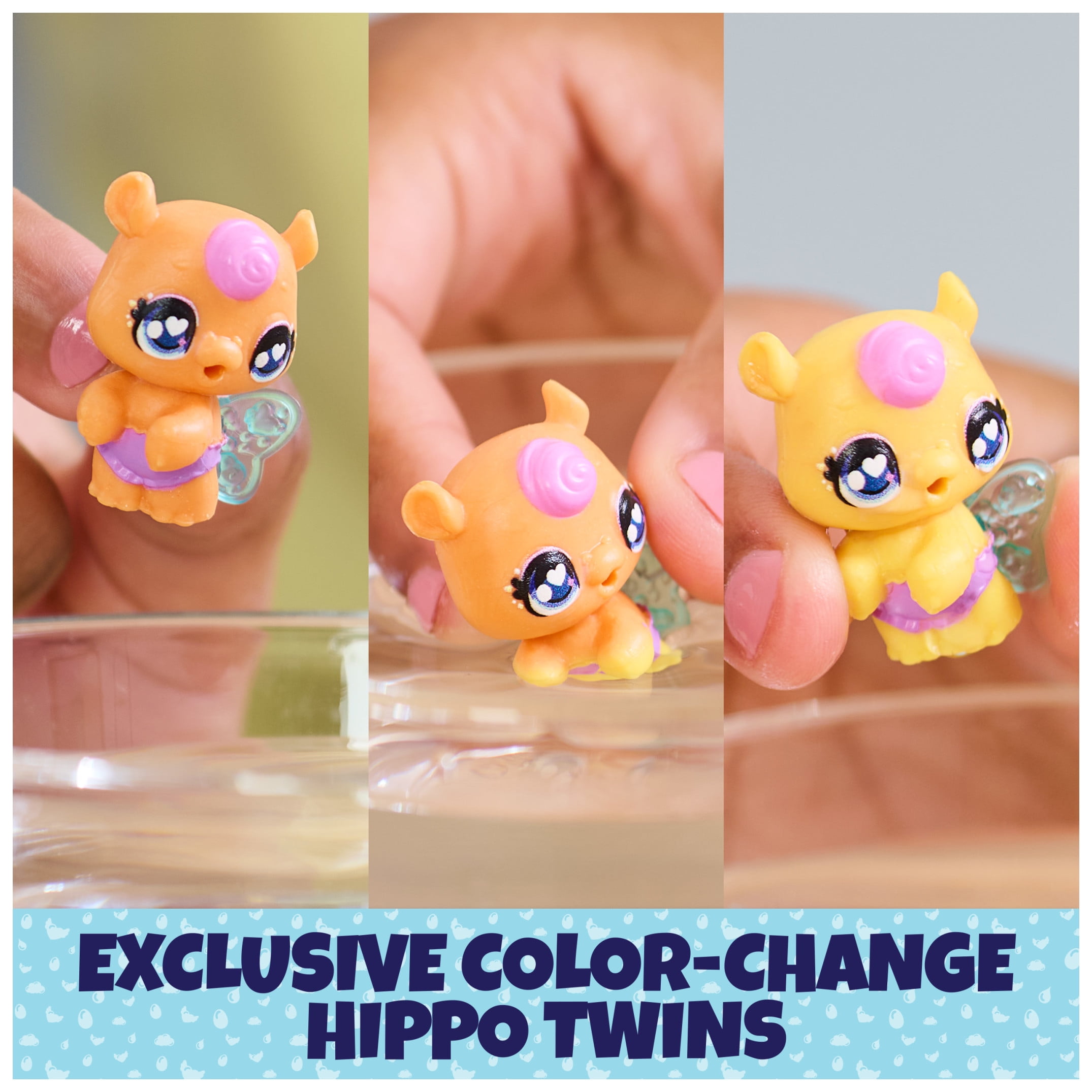 Hatchimals Alive Make a Splash Playset, 15 Accessories, Bathtub, 2 Color-Change Figures