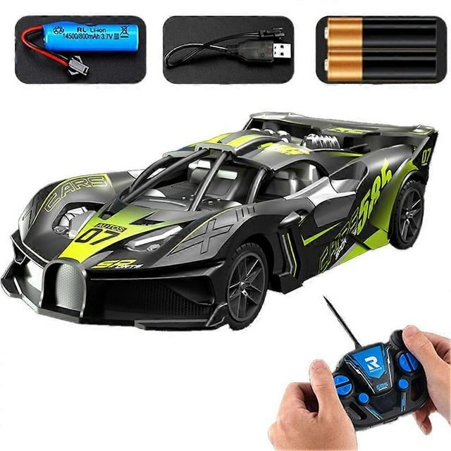 Racing Remote Control Car Toys Battery Operated Medium-sized green Bugatti