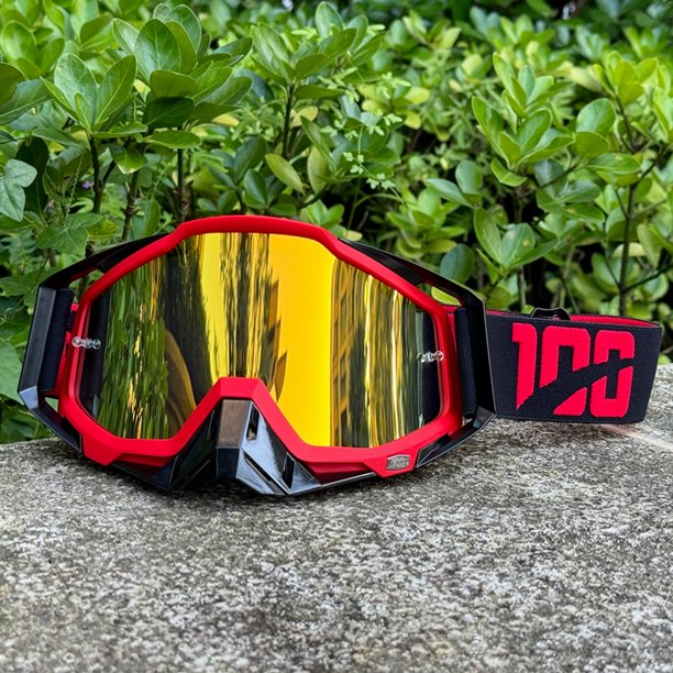 Typpkmm Men Motocross Goggles HD Lens Motorcycle Anti