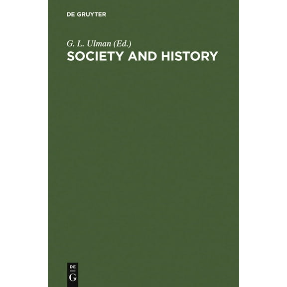 Society and History, (Hardcover)