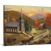 Great BIG Canvas | "Autumn In Vermont" Canvas Wall Art - 20x16