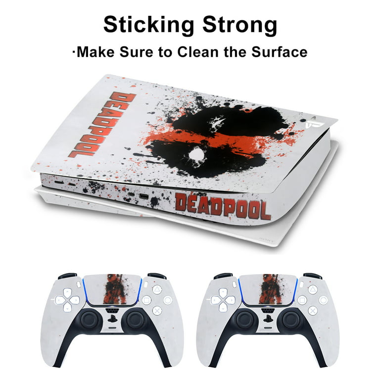 PS5 Standard Disc Console Skins Sticker Decal Marvel Spider Man Super Hero  Red