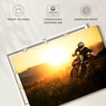 thumbnail image 6 of Elephant Stock Mountain Sunset Dirt Bike Wall Art - Horizontal Canvas Wall Art - Living Room Wall Decor - Sports Canvas - Green And Orange Decor - 51" x 34", 6 of 8