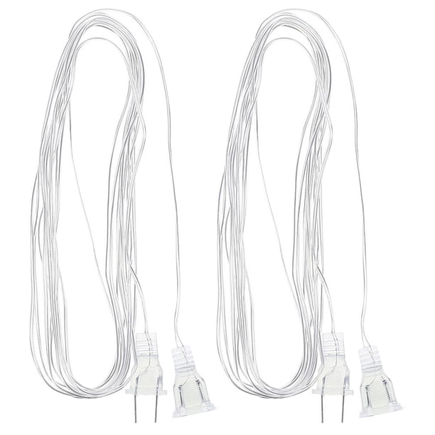 Cable de extensión de cadena de luz para cortina de fiesta, Cable extendido de luz LED (enchufe CN), 2 uds.
