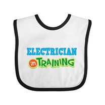 Inktastic Electrician in Training Boys or Girls Baby Bib