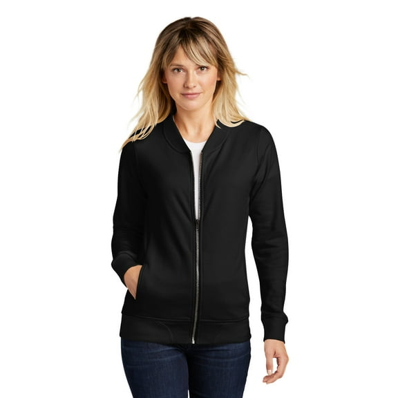 Sport-Tek LST274 Ladies Lightweight French Terry Bomber, Womens Sweatshirts & Hoodies