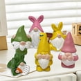 thumbnail image 1 of Estatuas de gnomos – Decoraciones de Pascua, figurita de resina de los Tres Sabios, colorida decoración de estanterías y escritorios de primavera, multicolor, 5,43 x 2,95 x 2,8 pulgadas, 1 of 6