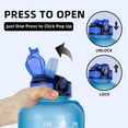 thumbnail image 4 of Botella de agua motivacional, opción de regalo ideal con diseño a prueba de fugas y jarra de agua deportiva portátil para gimnasio, deportes al aire libre, 4 of 6