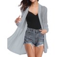 thumbnail image 1 of Doaraha Women's Lapel Lightweight Open Front Cardigan Long Sleeve, 1 of 8