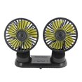 thumbnail image 1 of Car Usb Double Head Fan Car Supplies 360 Degree Circular 12v/24v, 1 of 5