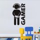 thumbnail image 4 of Calcomanía de pared Gamer con controlador, calcomanía de pared Game Boy (23,6" x 11,8"), calcomanía de pared con diseño artístico de vinilo para el hogar, sala de juegos, decoración del dormitorio, 4 of 5