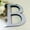 B, variant on Moocorvic Acrylic 26 Letters Decals 3D Self Adhesive Mirror Wall Sticker Decals Home Decor Wall DIY Art Mural for Home Bedroom Living Room Kitchen Decor