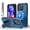 Darkblue, variant on ELEHOLD Rugged for iPhone 14/iPhone 13 Magnetic Case Hybrid Hard PC Silicone Hidden Kickstand Drop-Protection Compatible with Mag Safe Accessories Shockproof Armor Case with Lanyard Strap,Armygreen
