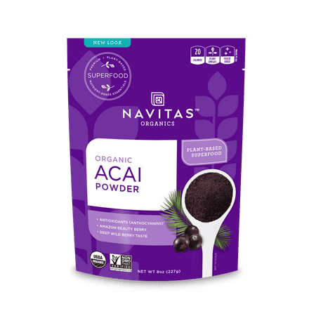 Navitas Organics Acai Powder, 8.0 Oz, 76 Servings (Best Time To Take Acai Berry Supplements)