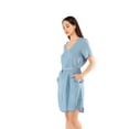 thumbnail image 1 of Vestido de Mezclilla AMAD Manga corta Casual para mujer Talla L, 1 of 5