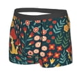 thumbnail image 2 of Balery Berries and Flowers Men's Boxer Briefs, Soft and Breathable Cotton Underwear with nylon Waistband-Medium, 2 of 9