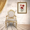 thumbnail image 3 of Scarvey, Emma 12x14 Gold Ornate Wood Framed with Double Matting Museum Art Print Titled - Poppy Bouquet I, 3 of 4
