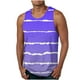 thumbnail image 1 of Hombres Casual Gradación Raya Impresión Suéter Cuello Redondo Tanque Deportivo, 1 of 4