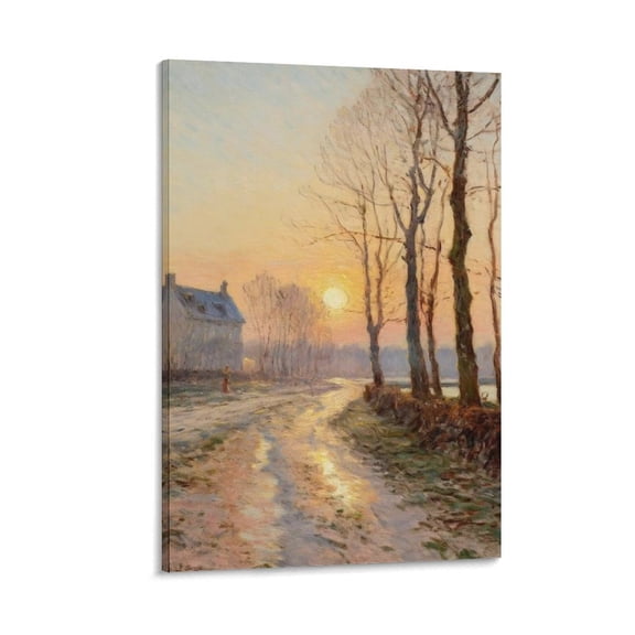 Alfred Sisley Print Painting (70) Artworks Canvas Poster Room Aesthetic Wall Art Prints Home Modern Decor Gifts 16x24inch(40x60cm)