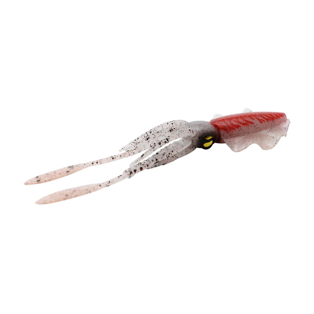 Señuelo de pesca Zulema cebo de calamar de agua dulce y salada 15cm de longitud Rojo Señuelos de calamar