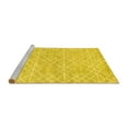 thumbnail image 2 of Ahgly Company Machine Washable Indoor Rectangle Abstract Yellow Contemporary Area Rugs, 5' x 7', 2 of 4