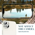 thumbnail image 5 of Dteck for iPhone 14 Pro Max & iPhone 14 Pro Camera Lens Protector Bling, Glitter Diamond Metal Lens Cover Glass Screen Protector Accessories for iPhone 14 Pro / 14 Pro Max, Silver, 5 of 5