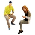 thumbnail image 2 of 1/64 Figures Peintes Résine Minuscules Personnes Jouets Personnage Modèle Résine Kaki, 2 of 9