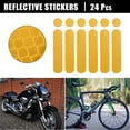 thumbnail image 2 of Unique Bargains 24pcs Universal Reflective Safety Stickers for Helmet Adhesive Tape Reflector for Bicycle Motorcycle Vehicles Racing Helmets Set of 4 Yellow, 2 of 7