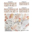 thumbnail image 3 of Kitchen Cafe Valance Curtain for Small Windows,Autumn Watercolor White Pumpkin Rod Pocket Valances Fall Maple Leaves on Burlap Cotton Window Treatment Panel for Living Room/Bedroom/Bathroom,60x18in, 3 of 9