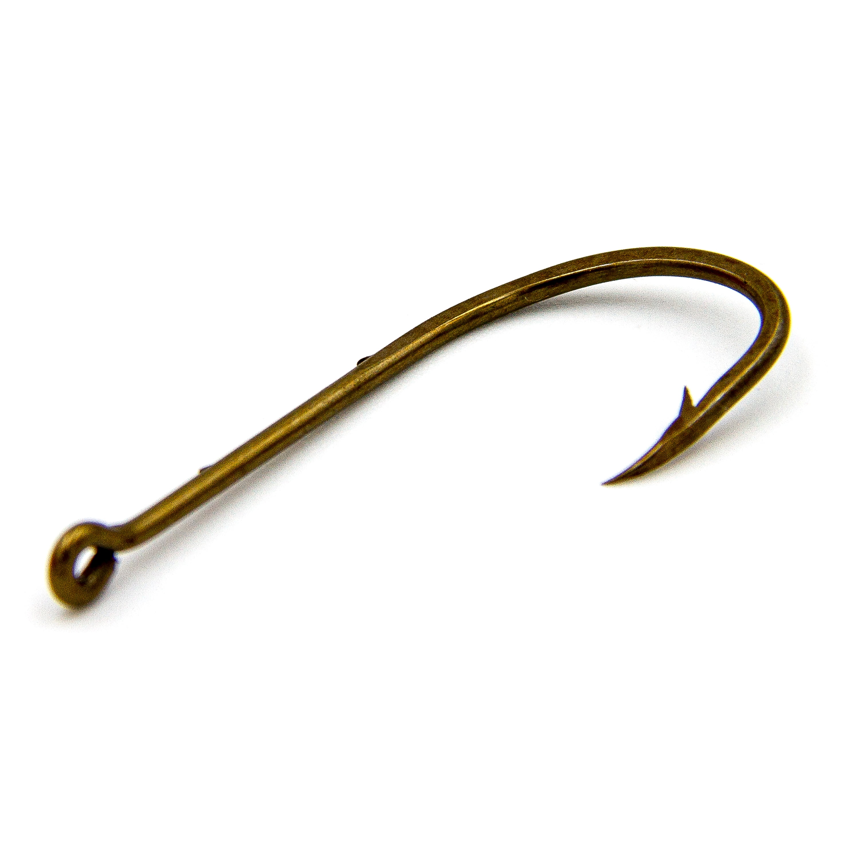 (6 pack) Ozark Trail Bronze Baitholder Fishing Hooks Size 1 - 15 Pack