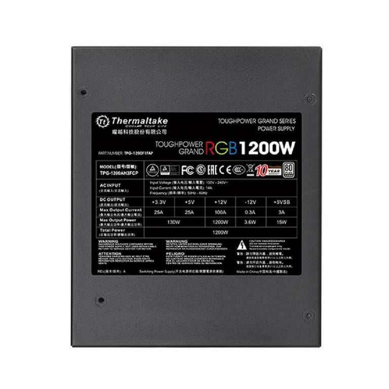 Thermaltake Toughpower Grand RGB Platinum 1200W Full-Modular