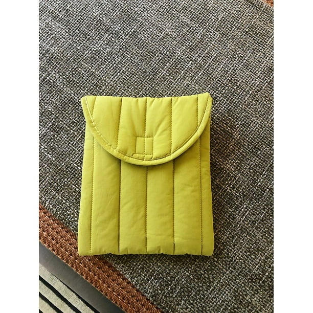Bolsa para portátil de algodón bordada de doble cara, ligera, para niñas