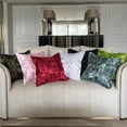 thumbnail image 5 of The HomeCentric Clover Green Pillow Cover, Pillow Cover Pack of 2, 18x18 inch (45x45 cm) Green, Satin Square Throw Pillow Cover, Ruched Patchwork Pillow Cover, Patchwork Easter - Dreamy Clover Green, 5 of 11