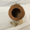 thumbnail image 2 of Natural Coconut Shell Pet Bird Nest House Hut Cage Feeder Pet Parrot Parakeet Toy Nest, 2 of 10