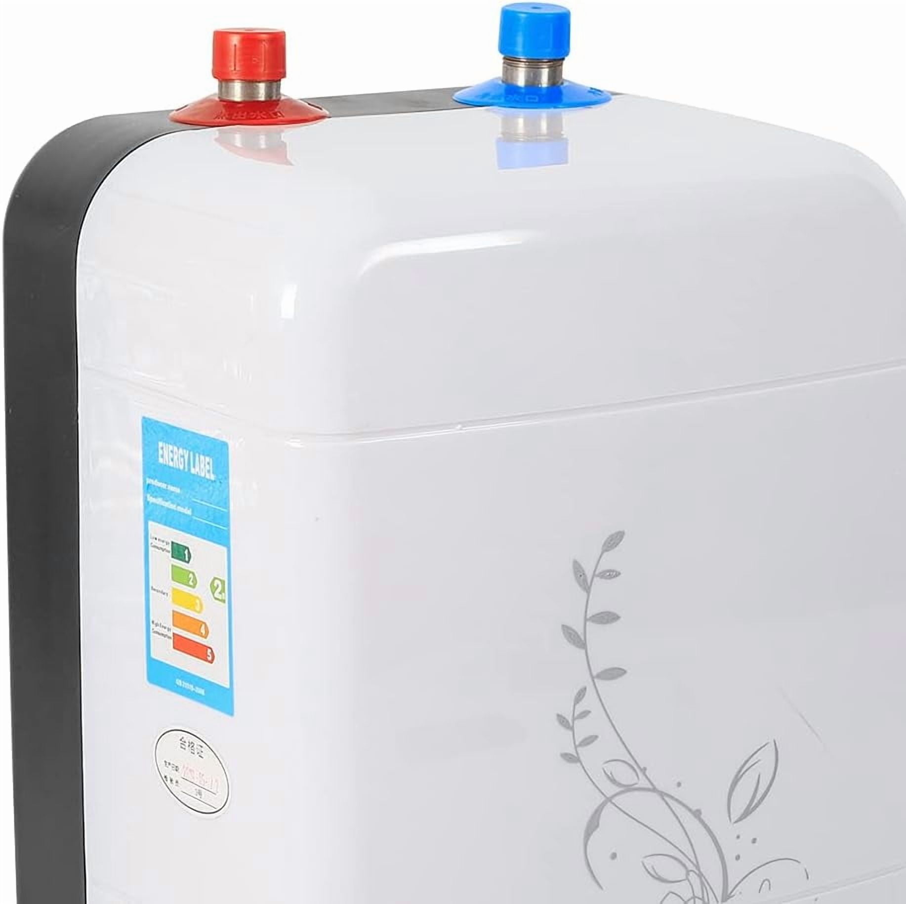 Electric Mini-Tank Water Heater 1.5KW 2.1-Gallon 8L, Floor Mounted 110V Small Compact Tank Storage Instant Under Sink Plug in Small Tank Storage