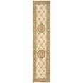 thumbnail image 4 of SAFAVIEH Naples Rothesay Oriental Wool Area Rug, Ivory/Caramel, 8' x 8' Round, 4 of 8