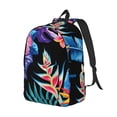 thumbnail image 2 of Balery Tropical Palm Leaves Vintage Canvas Backpack for Men and Women - Large Capacity, Durable Travel Laptop Bag for School, Work, Hiking, and Outdoor Activities, 2 of 7