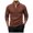 Brown, variant on Mens Linen Henley Plus Size Men T Shirt Bulk Big Tall Long Sleeve Lightweight Tees Black,S