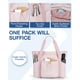 thumbnail image 3 of Bolsa de mano BAGSMART para mujer plegable con bolsa de almacenamiento de 20 litros (rosa), 3 of 7