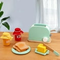 thumbnail image 4 of Mini Ensembles de Jouets de Cuisine en Bois pour Faire Semblant Maison Jouet de Simulation en Bois Grille-Pain Machine à Café Mélangeur d'Aliments, 4 of 7