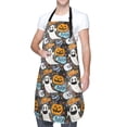 thumbnail image 3 of Goofa Happy Halloween2 Printed Waterproof Apron 33" Chef Aprons for Men Heavy Duty Chemical Work Apron Adjustable Bib Apron, 3 of 9