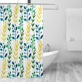 thumbnail image 4 of FREEAMG Colorful Leaves and Branches Shower Curtain with 12 Hooks Polyester Fabric Waterproof Bath Curtain, 72x72 inch, 4 of 4