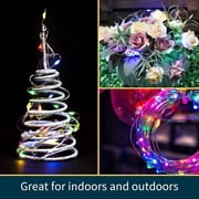 20 Pack Fairy Lights Battery Operated - 7ft 20 LED Lights Copper Wire Mini String Light Firefly Light for Mason Jars DIY Crafts Christmas Wedding Party Centerpiece Table Decor,Multicolor