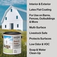 thumbnail image 2 of Evolve Barn & Fence Latext Paint, High Durability and Scratch-Resistant Wood Paint, White, 1 Gallon, 2 of 7