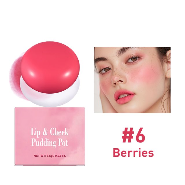 Lip And Cheek Blurry Pot Four Color Lip Clay For Lipstick And Even Blurring Pot Lip 8 Colors Pot, Makeup White Blusher