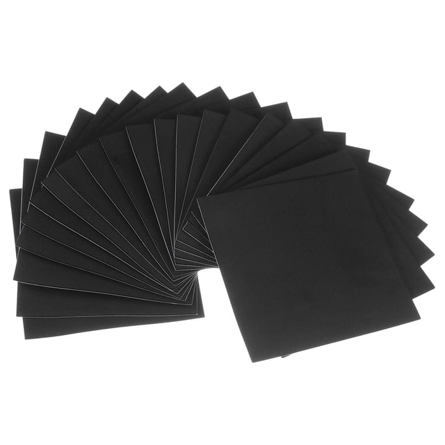 Uxcell 20 pack Adhesive Foam Padding Sheets 1/16" Thick x 6" Long Square EVA Foam Sheet Self Stick Anti Vibration Pads