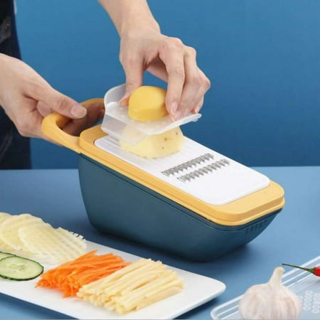 

Handheld Box Grater Onion Food Vegetable Chopper Slicer Potato Tomato Grater /Safe Stainless Steel With Storage Container